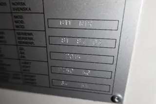 C-Mec 001 odjehlovací stroj GECAM G 11 RTR