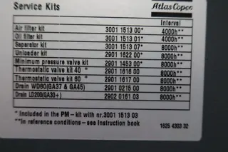 C-Mec 002 kompresor ATLAS COPCO SV GA 37 FF s tlakovou nádobou