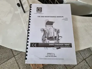02. Žehlící stroj na košile a stroj na žehlení límců a manžet - Barbanti 484E + Barbanti 520E 
