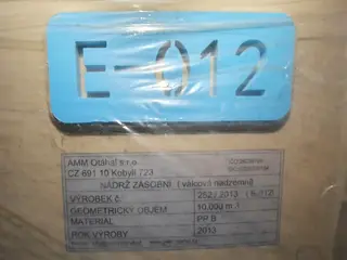 03. E-dražba nádrží plastových a nerezových