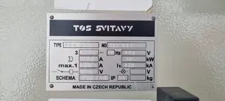 05. EICHHORN - Rozmítací pila TOS SVITAVY master PWR 321