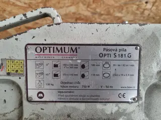 C-Mec 052 pásová pila OPTIMUM OPTI S 181G