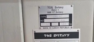 12. EICHHORN - Spodní frézka TOS SVITAVY FWV 80