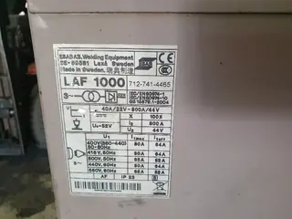 PSJ 14. 6 ks Svařovacího příslušenství ESAB LAF 1000 DC s 2 ks ESAB PEG 1