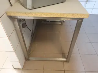 Série LETMO 14 Stůl nerezový malý, nerezový