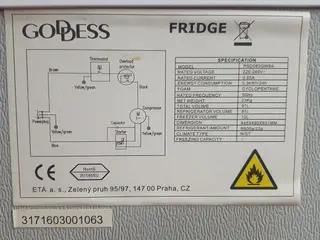 Série LETMO 15 Lednička, ETA RSD083GW8A