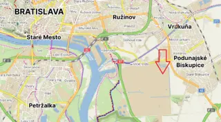 Pozemky 32 866 m2, Bratislava - Ružinov, Slovenská republika