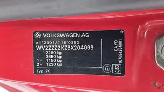 18 ROLUC automobil VW CADDY 1.6 TDI, RZ. 7T71145