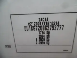 Osobní vozidlo Dacia Dokker 1.6 SCe 75 kW, RZ 2BD9843