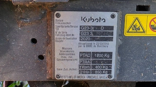 EZE 15. - Sekačka Kubota G-23 II, rok výroby 2020, S.n. 70744
