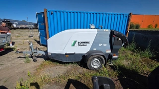 EZE 17. - Mobilní čerpadlo na beton a potěry Schwing TP 100 - D, spz 1TT7391