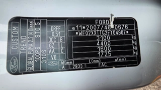 FORD TRANSIT CUSTOM – 2.2 TDCi, 74 kW, 6 míst, 2015
