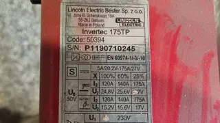 20 ROLUC invertorová svářečka Lincoln Electric Invertec 175TP