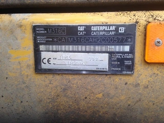Kolové rýpadlo CAT M316