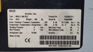 NIKI 14 - Kompresor s tl. Nádobou MARK MSA 11kw - typ MSA 11 500DG2
