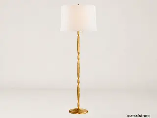 EFDE Interiors, luxusní bytové doplňky- 2 ks Lampa ALLEN FLOOR LAMP IN NATURAL BRASS_2.kolo