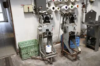 Lanatex 16 2 ks převíjecí stroj na laboratorní cívky