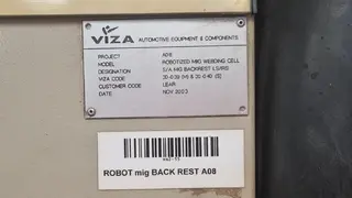 Magna 01. Robotické svařovací pracoviště