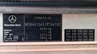 Mercedes G300 plošina IPT 14-1/A