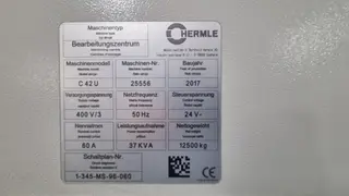 MBB Technik 06 - Obráběcí centrum C 42 U (Hermle)