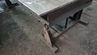 PŽSK 45. Ocelový stůl 160x340x3