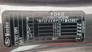 02 ROLUC - Osobní automobil Ford Mondeo 7AY7829