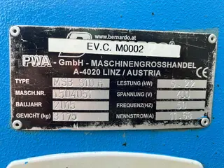 MEZ Mohelnice 08 Pásová pila Bernardo MSB 810H