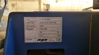 PŽSK 81. Plasmový řezací stroj MGM Omnicut 3600 MS-100