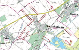 Pozemky v k.ú. Moravská Nová Ves LV 2437
