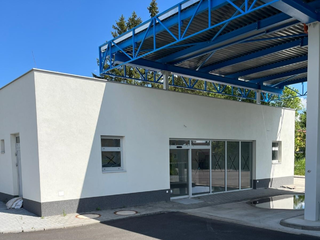 Rozestavěná čerpací stanice PHM v obci Ondrášov, okres Olomouc  