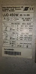 PSJ Hydrotranzit Bratislava - Agregát zvárací LUD450+príslušenstvo 8521185259