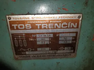 PSJ Hydrotranzit Bratislava - Soustruh Trenčín SV18 RA