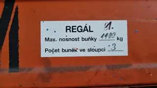PŽSK 67. Regálový systém 270x196x45