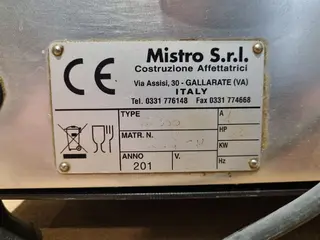 RM 39 Nářezový stroj MISTRO 2 kusy