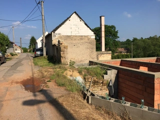 rozestavěný RD Bakov, Beřovice, okres Kladno