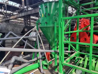 Rubber Bohemia, s.r.o. - soubor strojů a zařízení recyklační linky na zpracování gumové drtě na gumový prášek