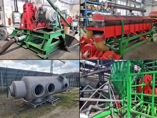 Rubber Bohemia, s.r.o. - soubor strojů a zařízení recyklační linky na zpracování gumové drtě na gumový prášek