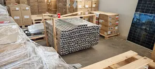 Soubor komponentů fotovoltaických systémů