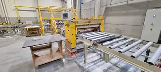 Soubor strojů a zařízení linky na výrobu sádrokartových desek