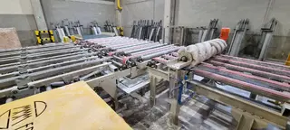 Soubor strojů a zařízení linky na výrobu sádrokartových desek