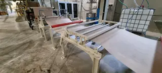 Soubor strojů a zařízení linky na výrobu sádrokartových desek
