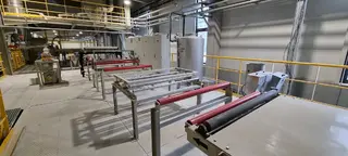 Soubor strojů a zařízení linky na výrobu sádrokartových desek