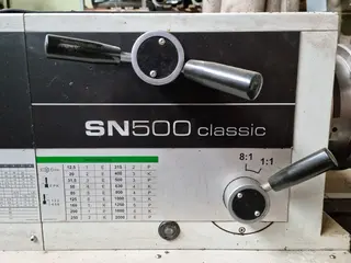 INTORA 02. Soustruh hrotový Trens SN 500SA/1500