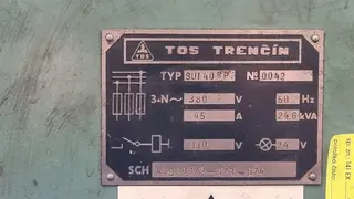 PŽSK 12. Soustruh TOS Trenčín SUI 40RP