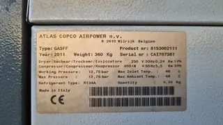 PŽSK 82. Šroubový kompresor ATLAS COPCO GA5 ff