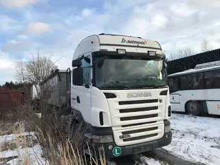 Tahač Scania a návěs sklápěčkový Wielton