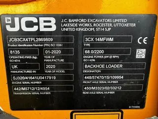 TBK 014 Traktorbagr JCB 3CX 14MFWM
