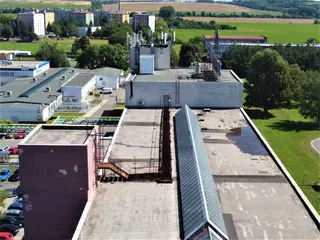Výrobní objekt v areálu Sigma Lutín, bývalá Lutínská Nástrojárna