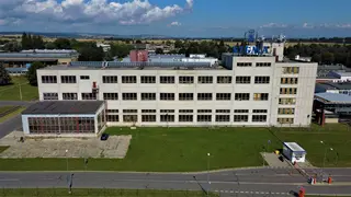 Výrobní objekt v areálu Sigma Lutín, bývalá Lutínská Nástrojárna