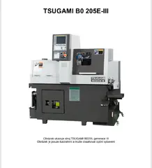 ZM 03 CNC Soustruh dlouhotočný Tsugami B0205E-III + ALPHA 320S3